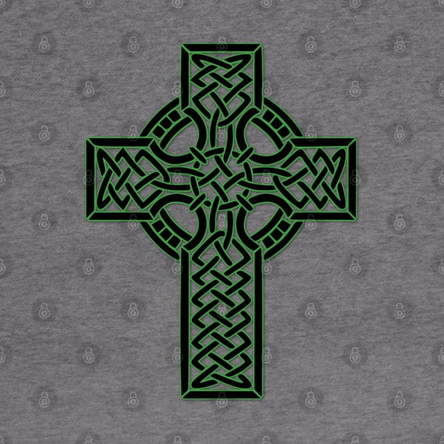 Celtic Green Cross from Medieval Ireland by DesignsbyZazz